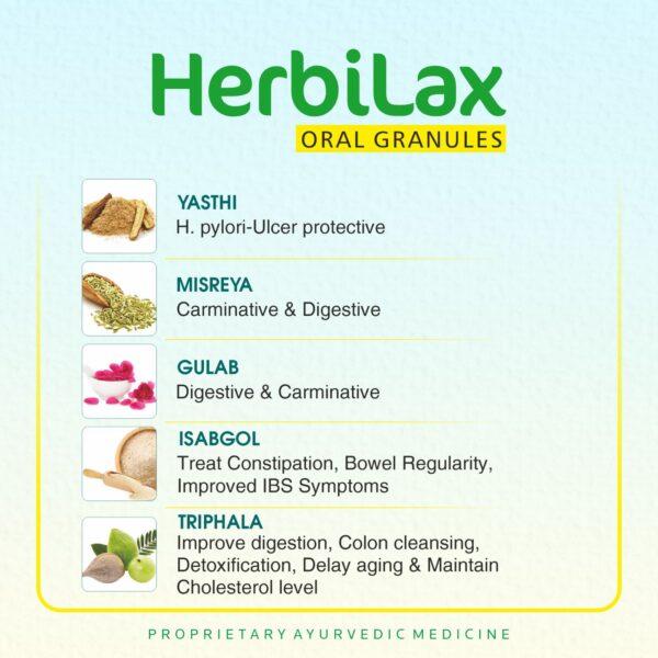 Herbilax Granules 145 g Ayurvedic Laxative - Image 4